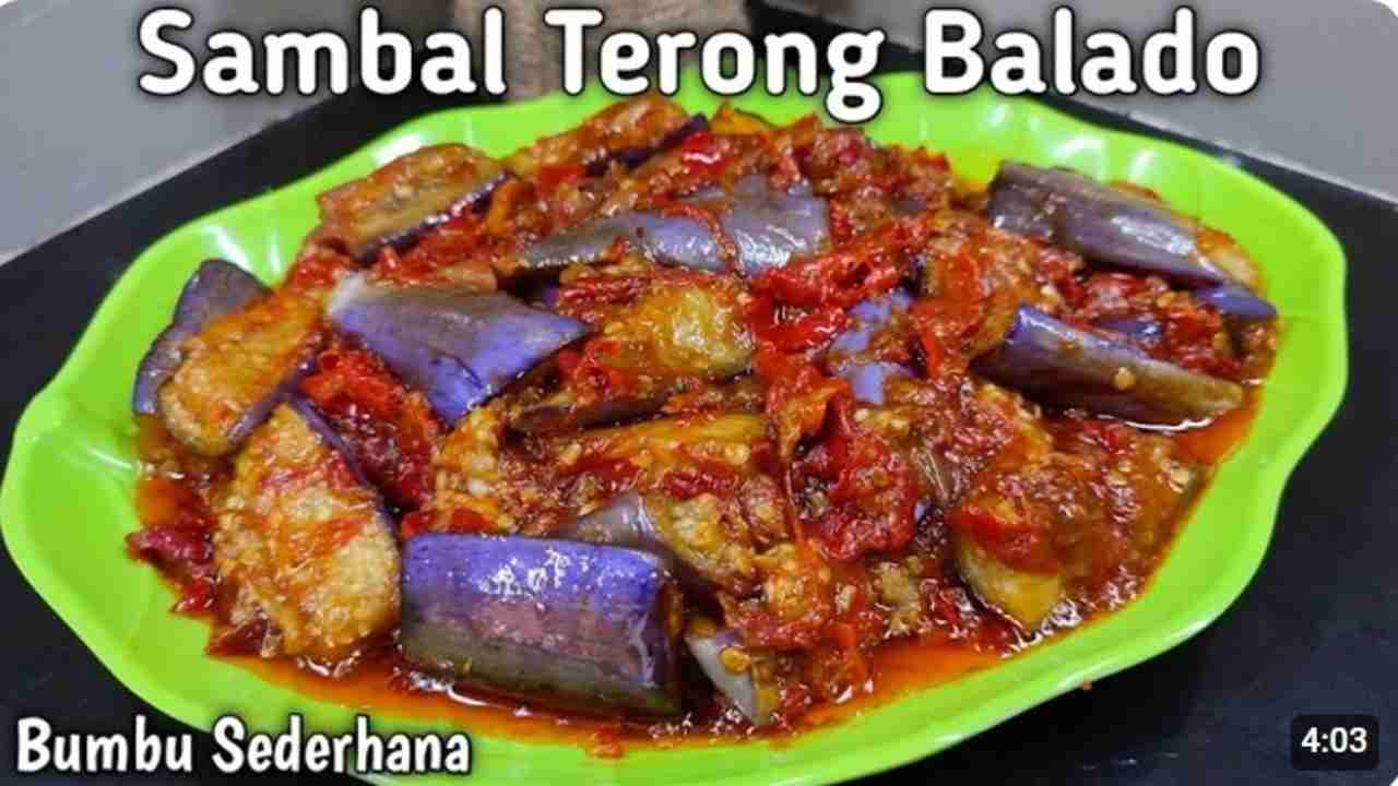 Resep Terong Balado Simpel, Pedasnya Pas Buat Pecinta Sambal!