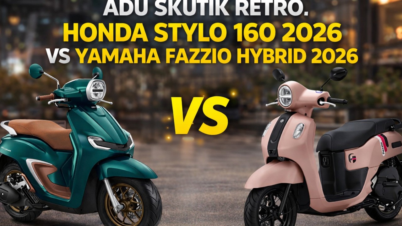 Adu Skutik Retro! Honda Stylo 2026 vs Yamaha Fazzio 2026, Mana Lebih Worth It Dibeli?