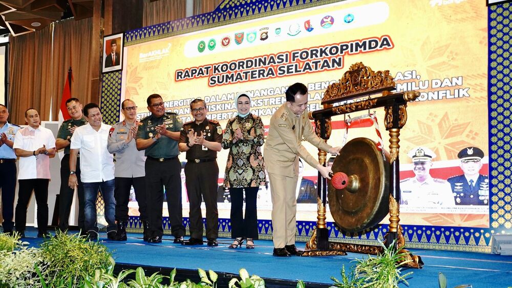 Pj Gubernur Sumsel Pimpin Rakor Forkopimda, Sinergikan Program Prioritas 2024