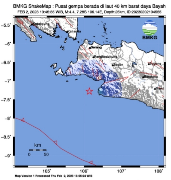 BREAKING NEWS: Gempa Bumi 4.4 Magnitudo Dirasakan di Sukabumi