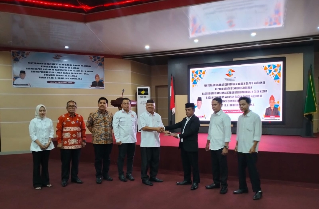 Umir Tono, S.H. Dimandatkan Pimpin BDN Banyuasin, Siap Kawal Program Makan Bergizi Gratis