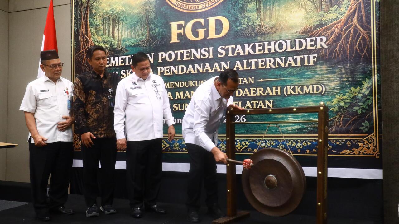 Sekda Sumsel Buka FGD Mangrove, Tekankan Peran Strategis dan Kolaborasi Multipihak