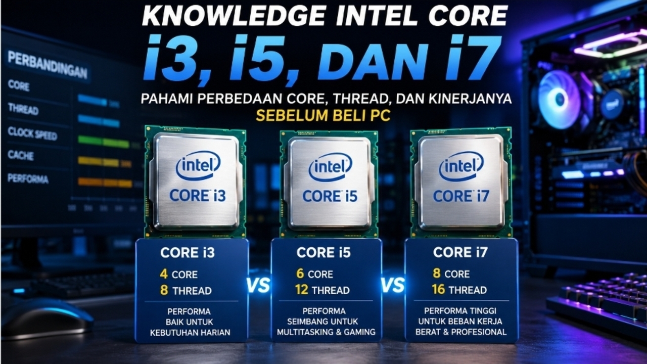 Pahami Core dan Thread Intel Core i3, i5, i7 Sebelum Membeli PC