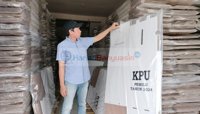 KPU Banyuasin Terima 6.380 Kotak Suara Pemilu 2024, Terdapat Kotak Suara Rusak, Segini Jumlahnya