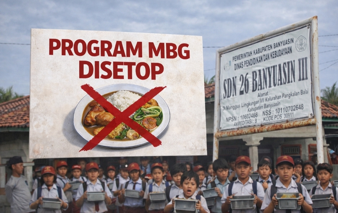 MBG SDN 26 Banyuasin III Disetop, Komite Pertanyakan Kejelasan Program