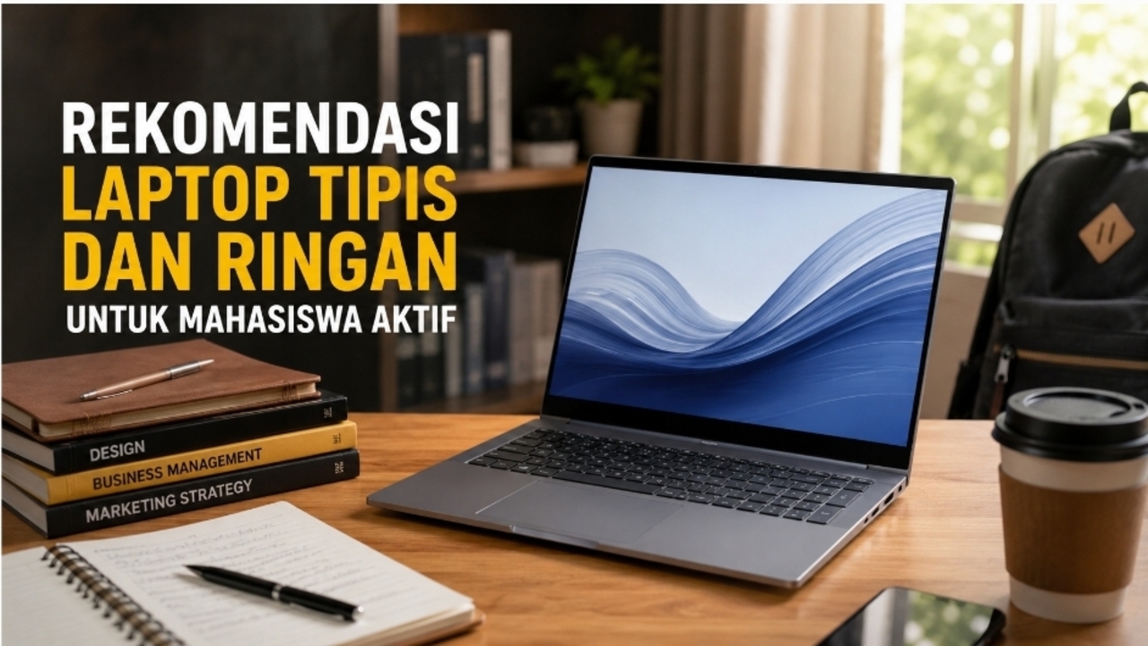 7 Rekomendasi Laptop Tipis dan Ringan untuk Mahasiswa Aktif, Performa Kencang