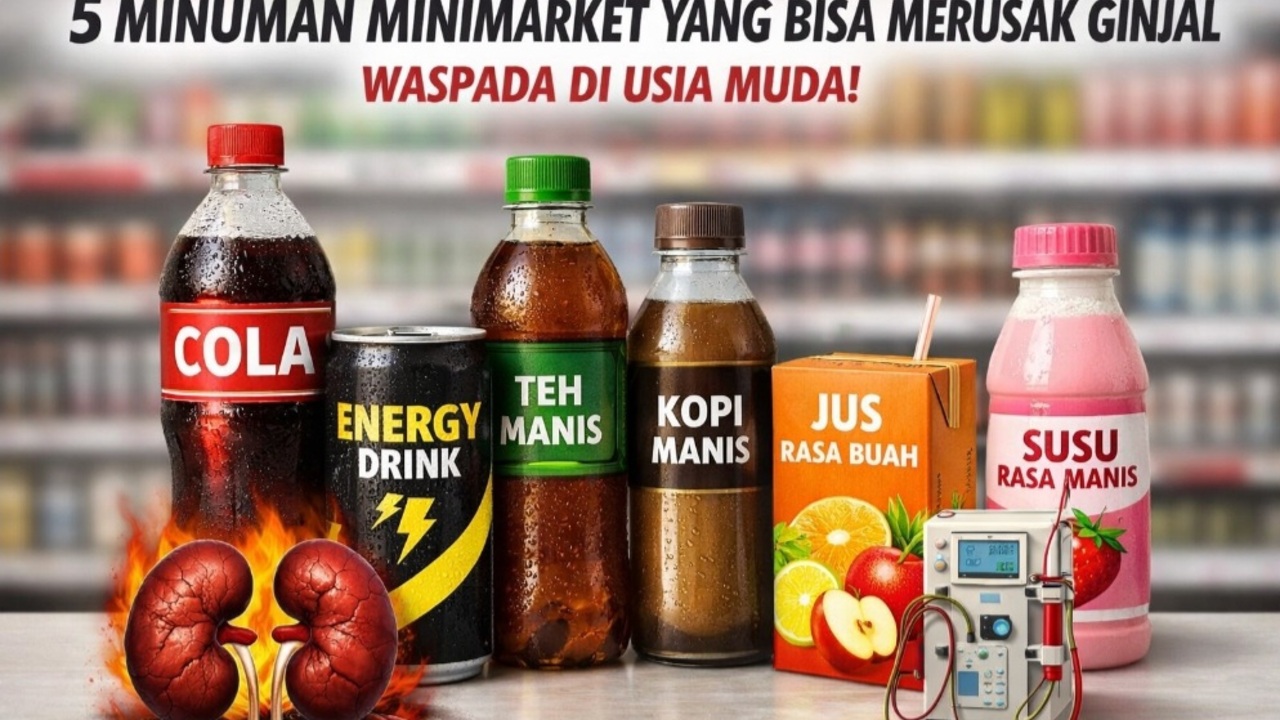5 Jenis Minuman di Minimarket yang Berisiko Merusak Ginjal di Usia Muda
