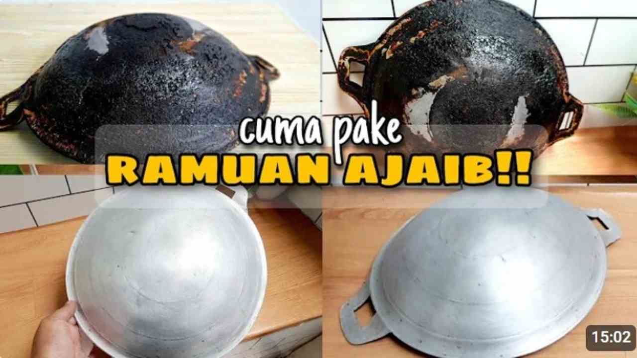 Cara Mudah Membersihkan Kerak Membandel pada Wajan Gosong Menggunakan Bahan Dapur