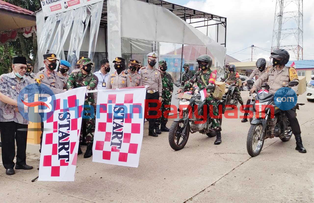 Tebar Kebaikan Tanpa Henti, Polres Banyuasin Bagikan Sembako dan Beras