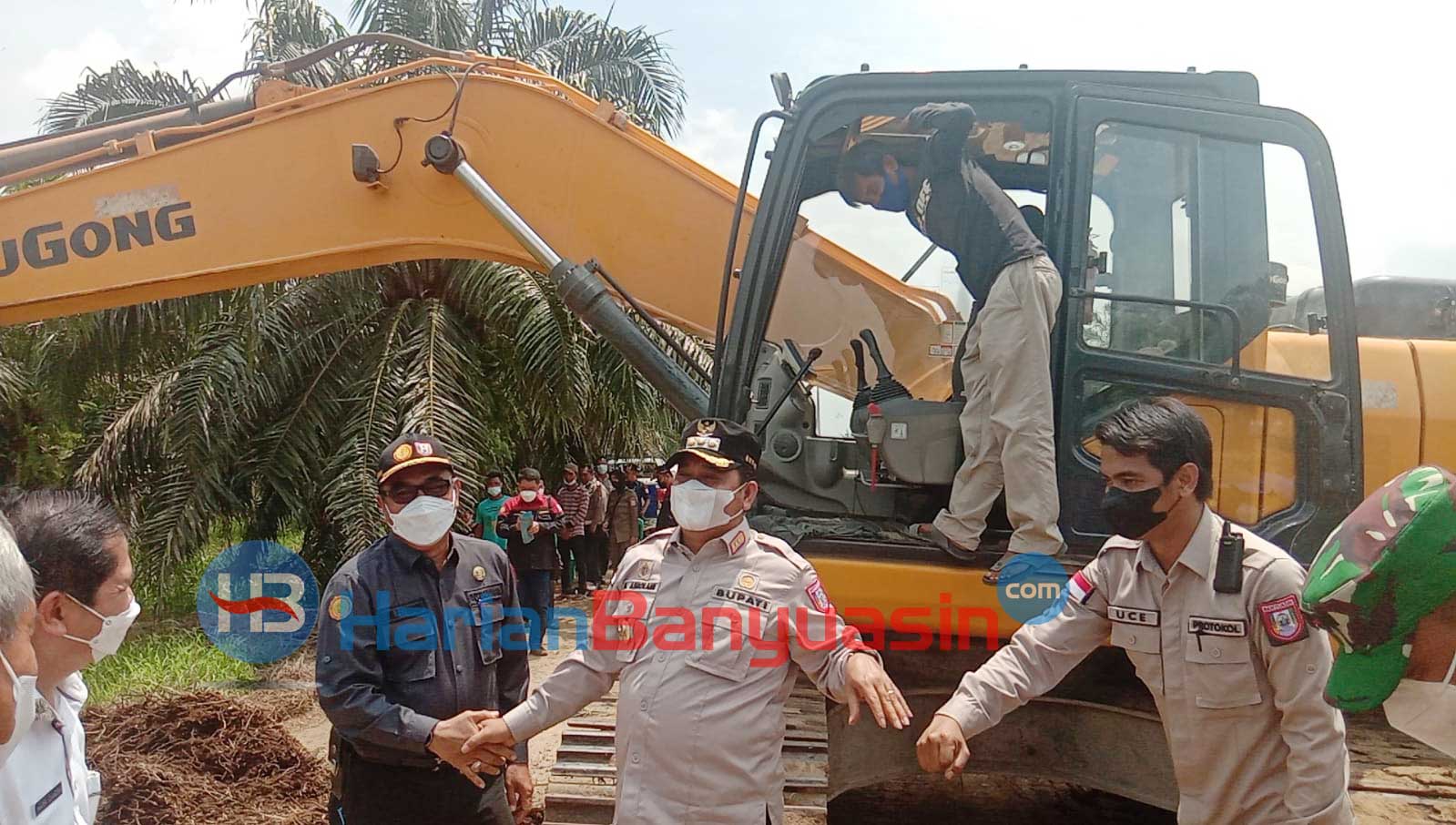 Cegah Pembukaan Lahan dengan Dibakar, Pemkab Banyuasin Launching Tumbang Chipping Perdana