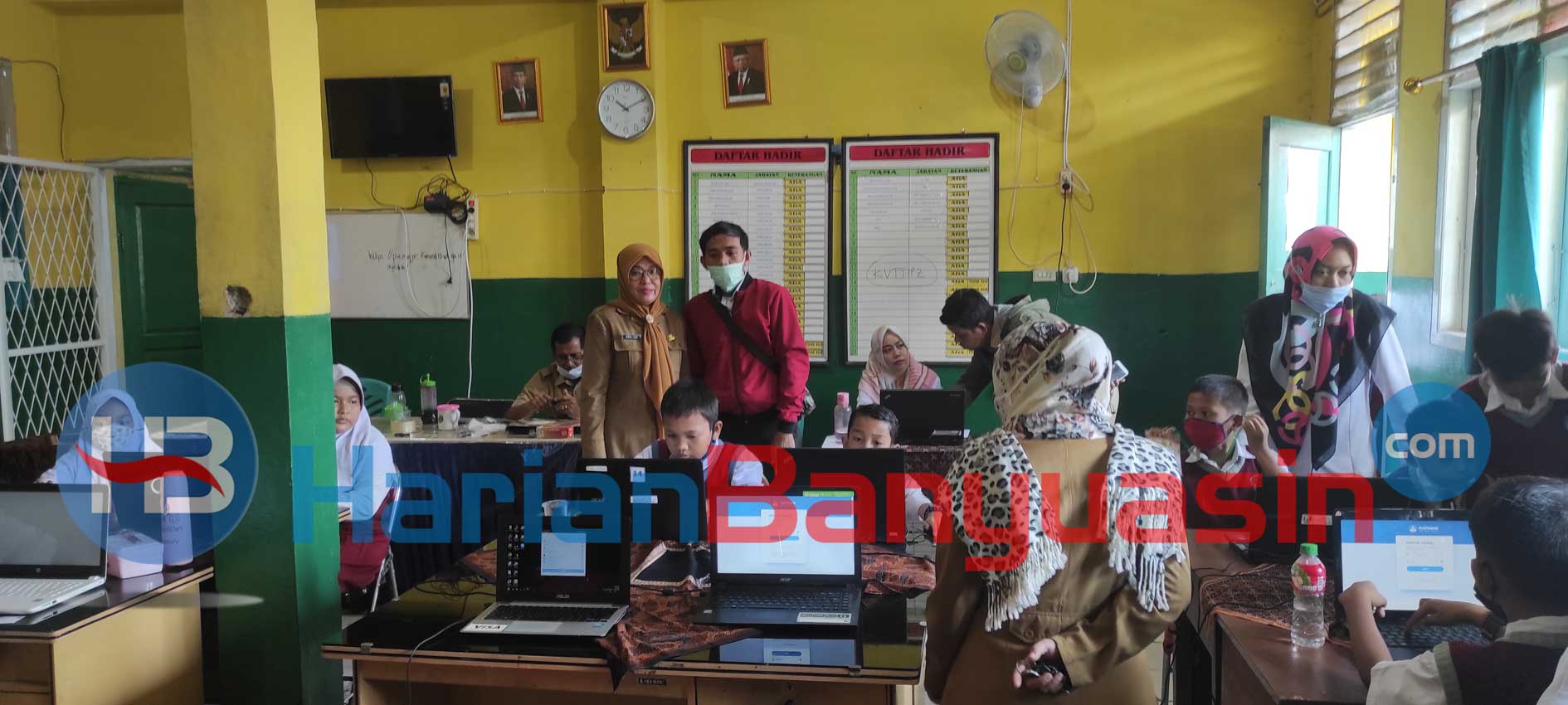 Gladi ANBK SDN 21 Talang Kelapa Berjalan Lancar