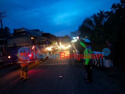 Banyak Lubang di Jalintim Palembang-Betung, Satlantas Surati BBPJN