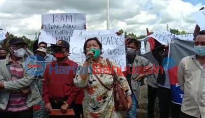 Calon Kades Perempuan Ini Menangis Saat Demo, Ini Asalannya!