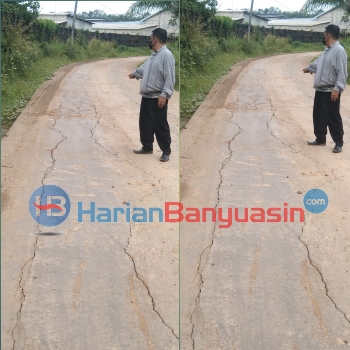 Baru Dibangun, Jalan Padat Karya Rusak dan Retak