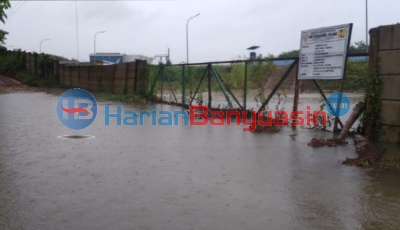 Proyek Pengerasan Jalan Bengkuang Terendam Banjir, Ardi : Itu Dampak Gorong-Gorong PT KAM Terlalu Kecil