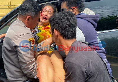 Jadi Korban Lakalantas, Ibu Muda dan Anaknya Ditolong Kapolres Banyuasin