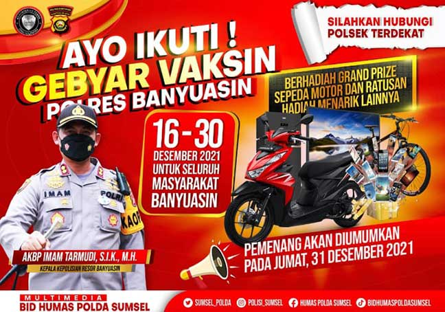 Ayo Ikuti Vaksin Berhadiah Sepeda Motor