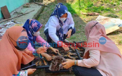 Ikan Salai Jadi Pilihan PSP SMAN 1 Rantau Bayur