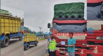 Kembali Tilang Truk Over Muatan