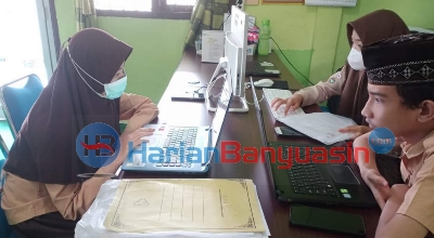 Siswa MTsN 1 Banyuasin Sudah Ikuti Uji Coba CBT SNPDB MAN IC