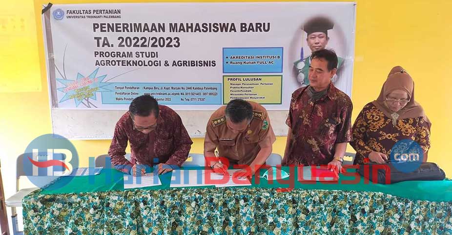 SMKN 1 Tanjung Lago MoU dengan Universitas Tridinanti Palembang