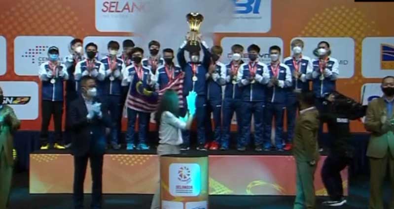 Kalahkan Indonesia, Tim Putra Malaysia Rebut Gelar Juara BATC 2022