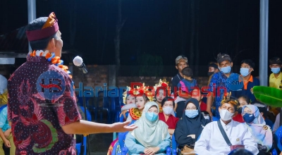 Beni Hernedi Hadiri Peringatan Hari Raya Nyepi di Desa Suka Maju