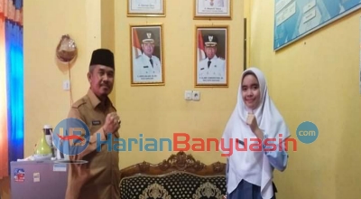 Siswi SMA Plus Negeri 2 Banyuasin III Calon Penerima Bea Siswa dari Menko Perekonomian