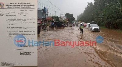 Ini Penyebab Jalan Depan SPBU Limau Terendam Banjir, Pemkab Surati Pengelola SPBU Limau