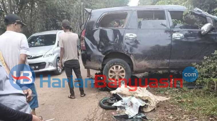Heboh Kecelakan Maut  di Jalan Desa Sako Rambutan