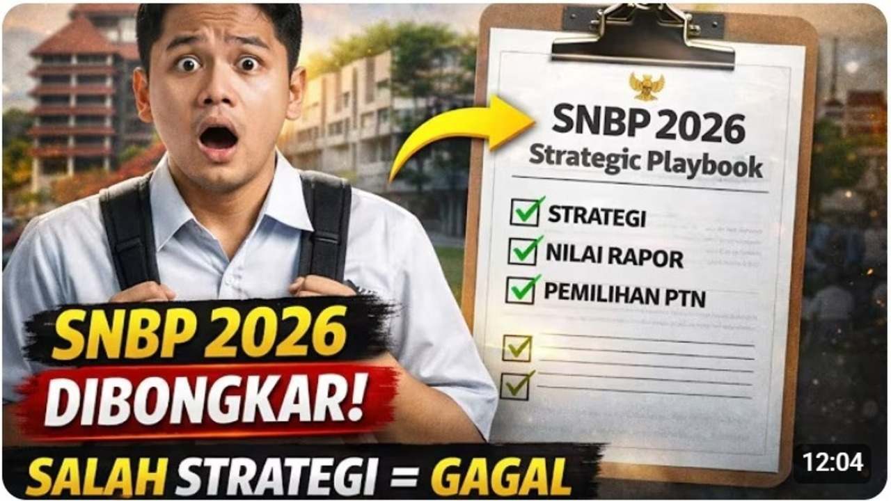 Bukan Sekadar Nilai Rapor! Ini Strategi Lengkap Lolos SNBP 2026 yang Wajib Diketahui Siswa Kelas 12