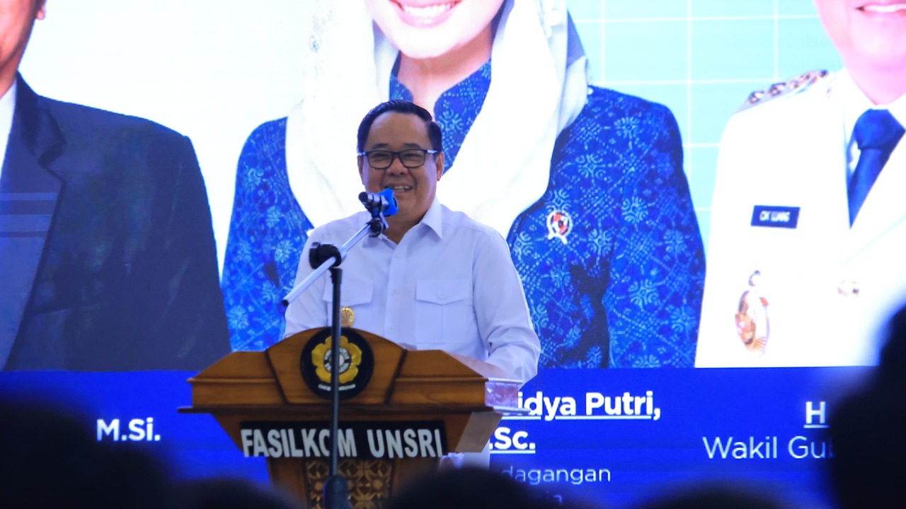 Cik Ujang Paparkan Pertumbuhan Ekonomi Sumsel di Hadapan Wamendag RI