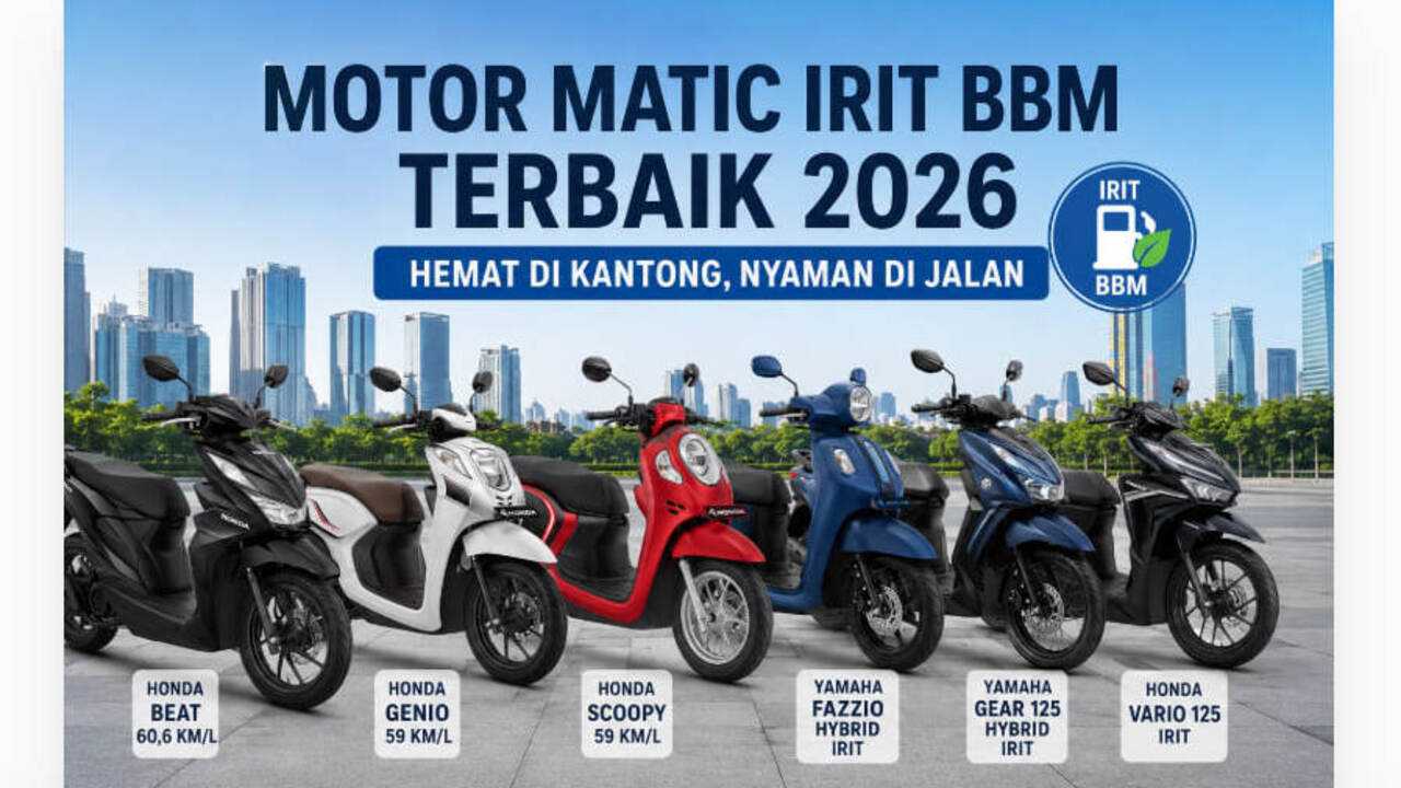 Motor Matic Irit BBM Terbaik 2026, Cocok untuk Harian dan Dompet Tetap Aman