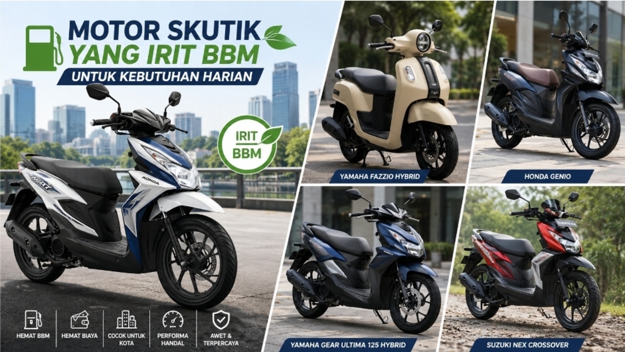 Cari Motor Matik Hemat BBM? Ini 5 Pilihan Terbaik untuk Harian