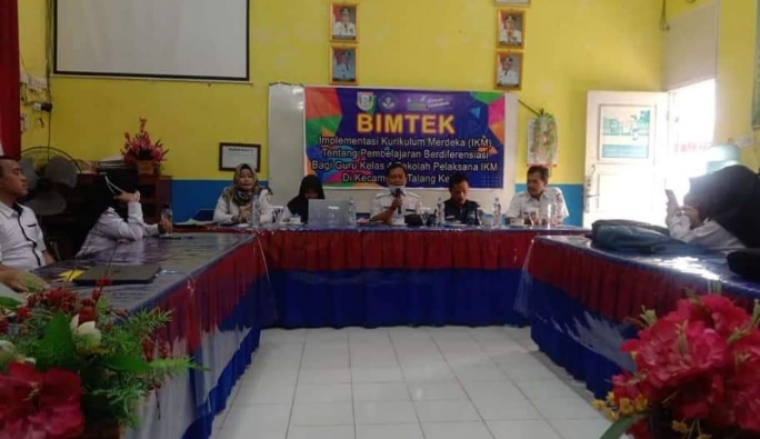 Guru di Talang Kelapa Ikuti Bimtek IKM Pembelajaran Berdiferensiasi