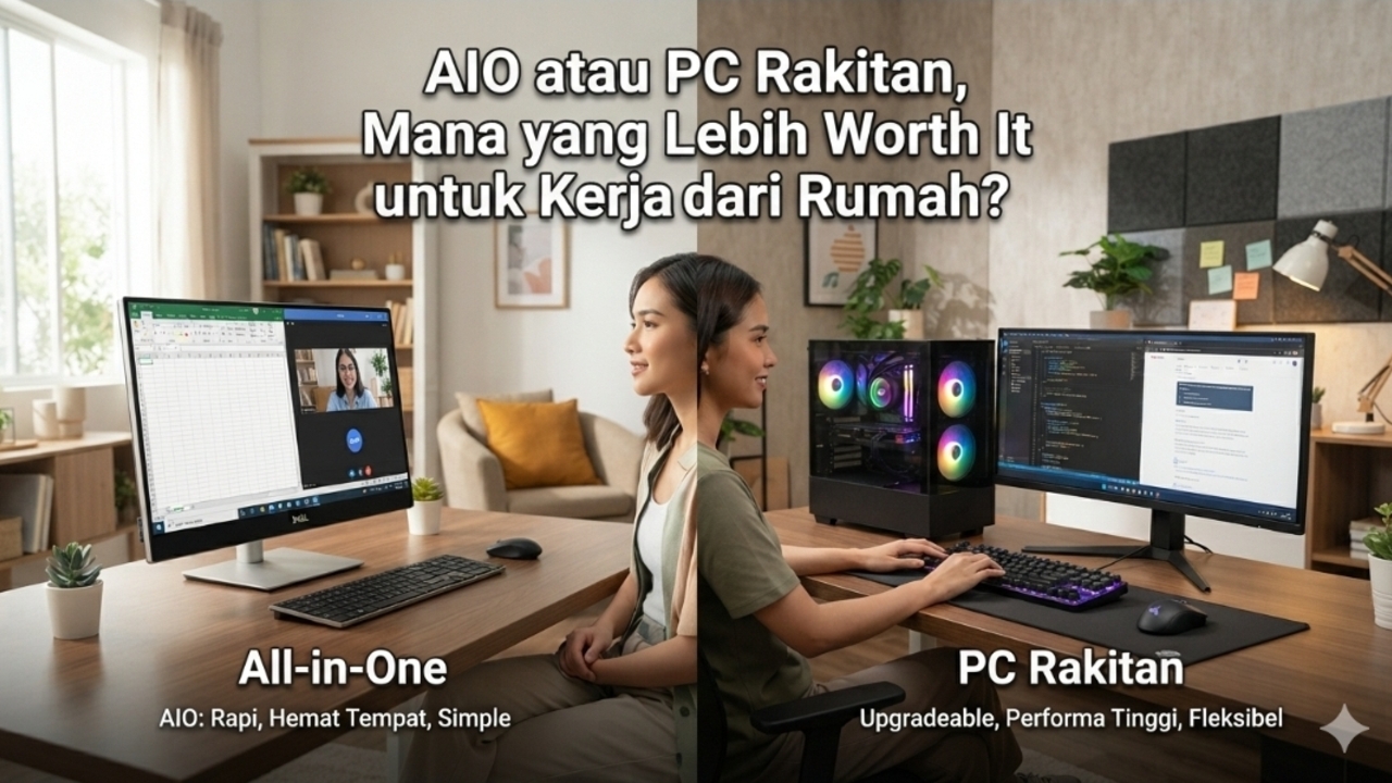 AIO atau PC Rakitan, Mana yang Lebih Worth It untuk Kerja dari Rumah?