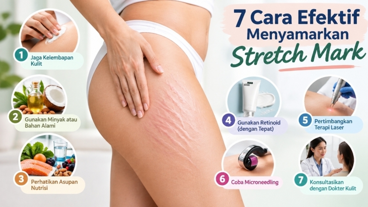 7 Cara Efektif Menyamarkan Stretch Mark, dari Pelembap hingga Perawatan Laser