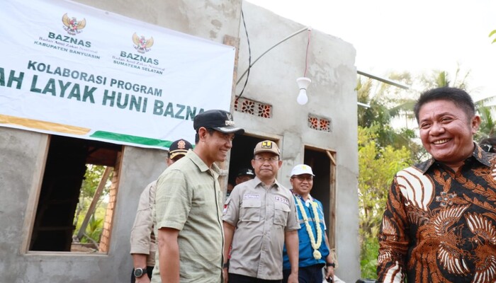 Baznas Banyuasin-Baznas Sumsel Kolaborasi, 5 Unit Rumah Tak Layak Huni Dibedah