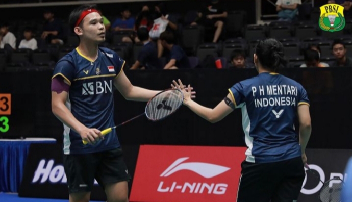 Indonesia Open 2023: Rinov/Pitha Lolos ke 16 Besar, Dua Ganda Campuran Lainnya Tumbang