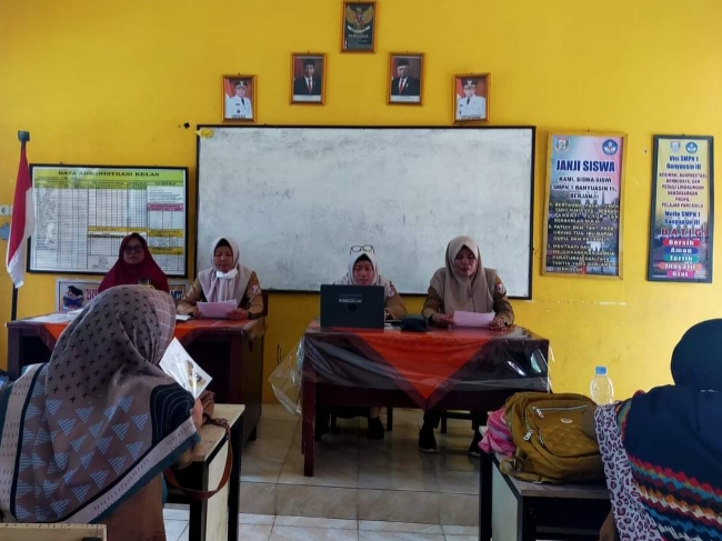 SMPN 1 Banyuasin III Gelar Rapat Pamantapan Tugas