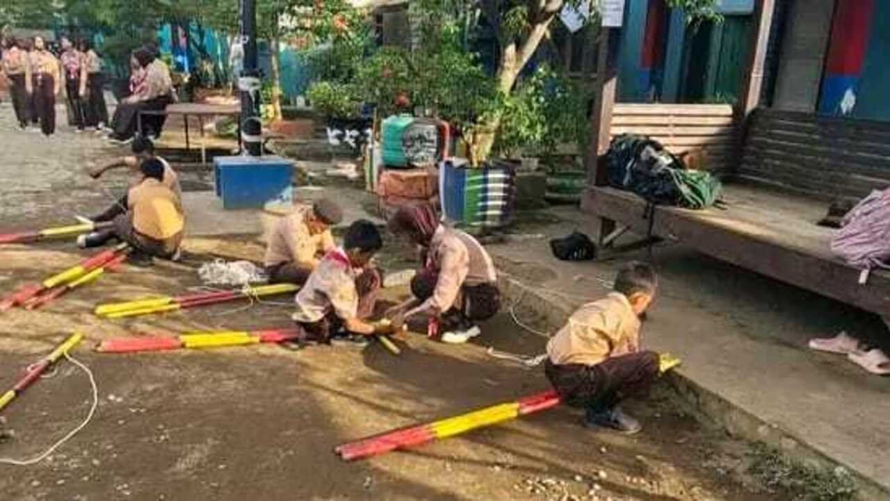 Membina Karakter Murid, SDN 2 Talang Kelapa Rutin Latihan Pramuka Setiap Sabtu
