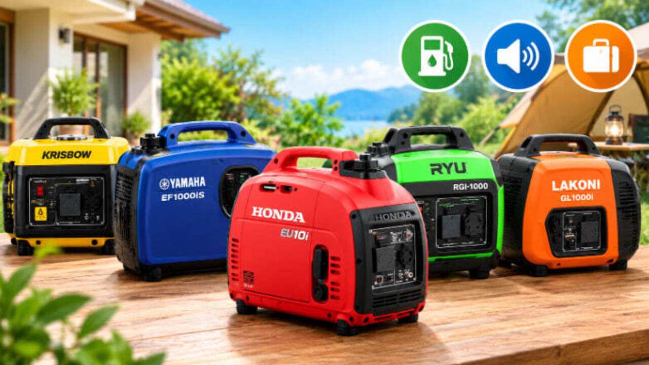 7 Genset Mini 1.000 Watt Terbaik 2026, Irit BBM, Portable, dan Tidak Berisik!