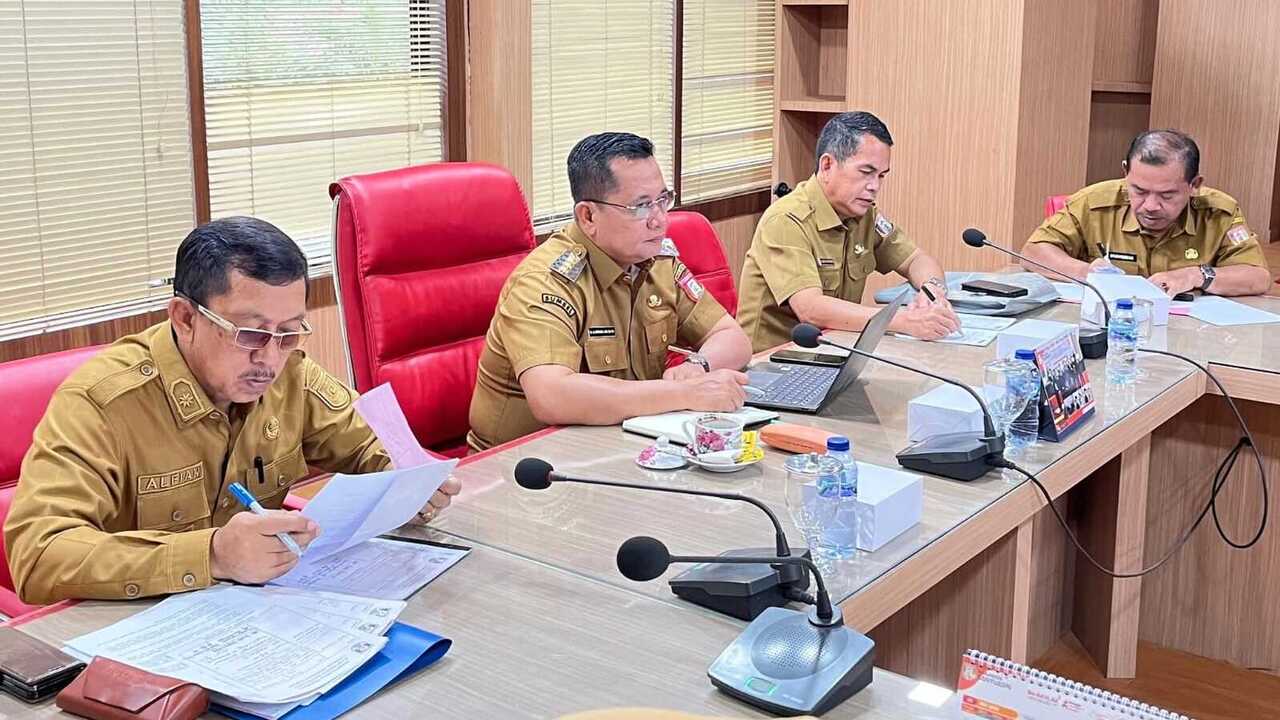 Bupati Banyuasin Ikuti Rapat Pengendalian Inflasi dan Launching Buku Pendidikan Anti Korupsi