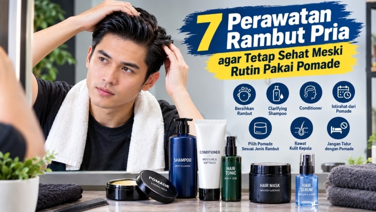 7 Perawatan Rambut Pria agar Tetap Sehat Meski Rutin Pakai Pomade