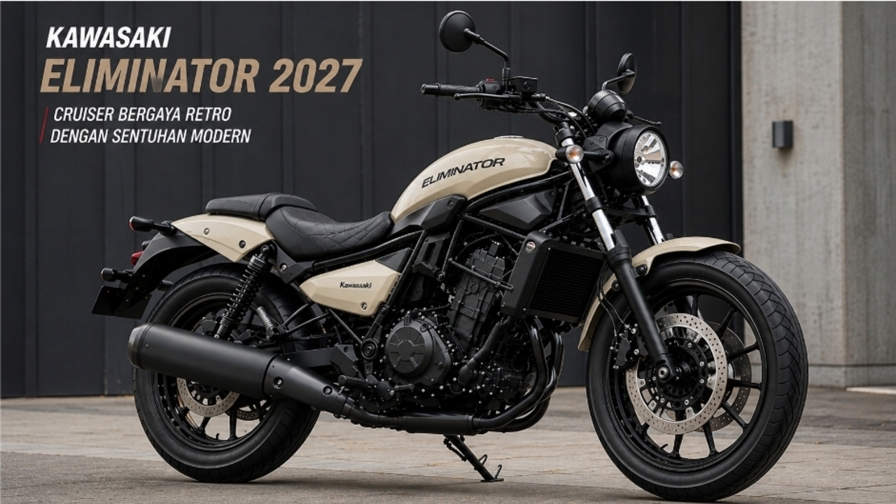 Kawasaki Eliminator 2027 Meluncur, Cruiser Bergaya Retro dengan Sentuhan Modern