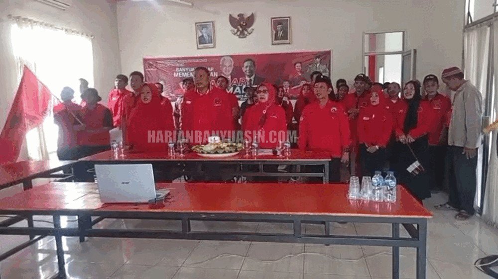 HUT PDI Perjuangan ke-51, di Banyuasin Potong Tumpeng, Ini Harapan Ketua DPC PDI Perjuangan Banyuasin