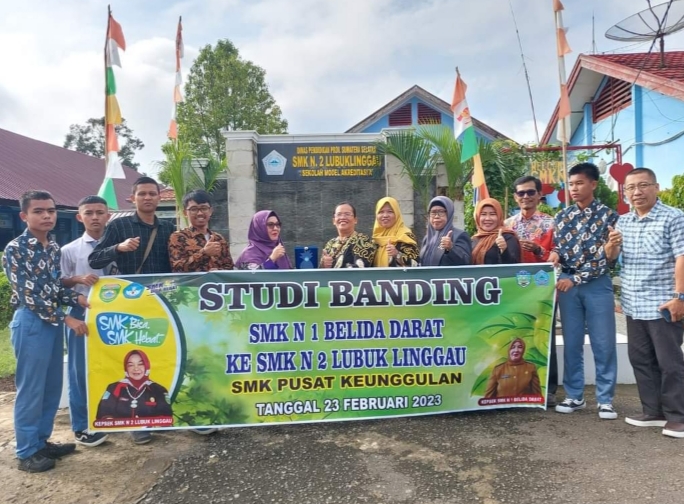 Study Banding SMKN Belida Darat ke SMKN 2 Lubuk Linggau