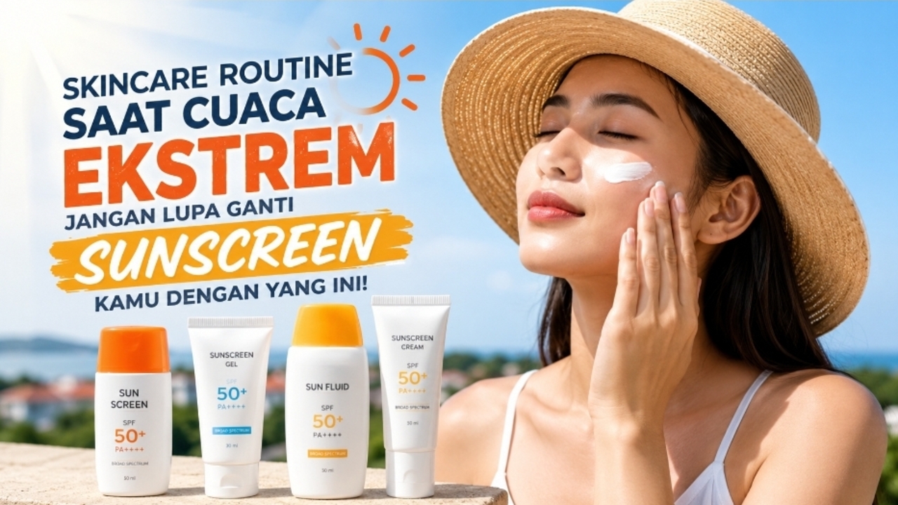 SPF 30 atau SPF 50? Begini Cara Memilih Sunscreen Saat Cuaca Ekstrem
