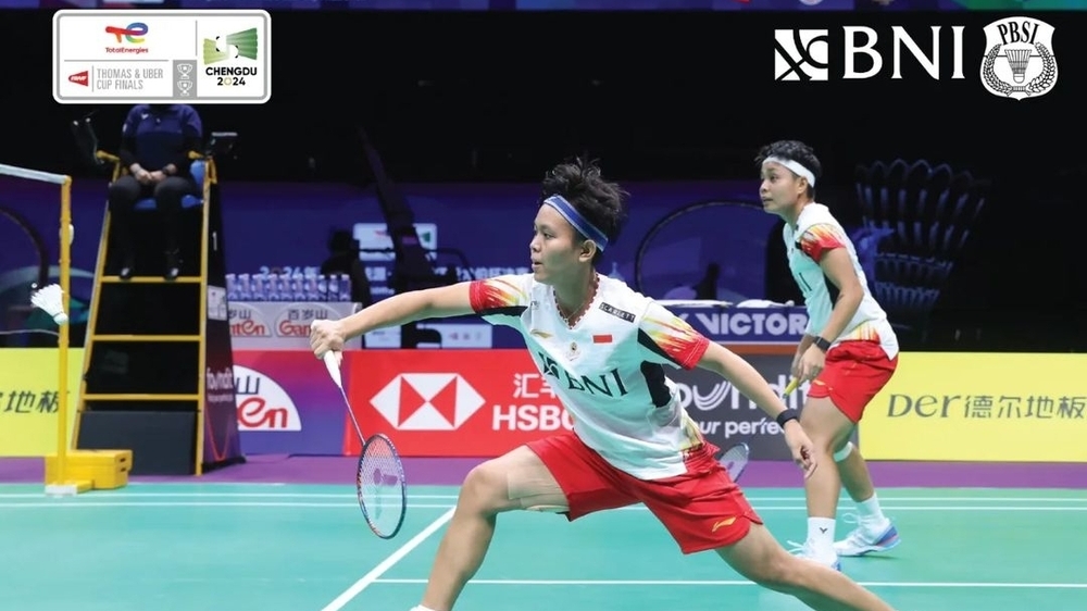 Uber Cup 2024: Apri/Fadia Bawa Indonesia Unggul 2-0 Atas Thailand