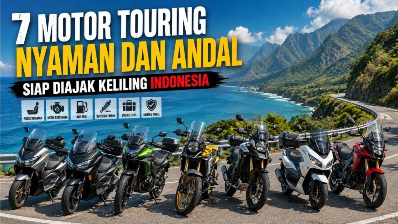 Siap Diajak Keliling Indonesia, Ini 7 Motor Touring Nyaman dan Andal
